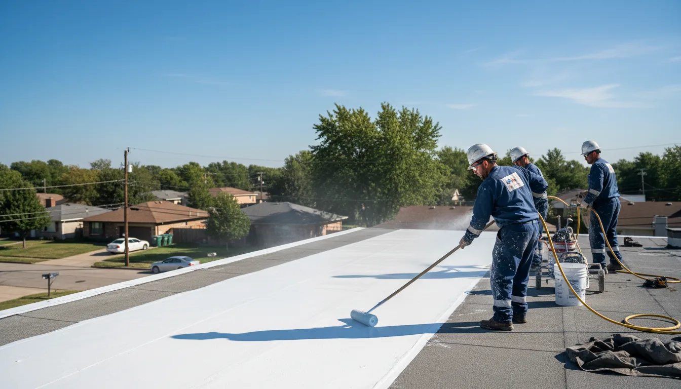 Commercial roof coating in Richland, NY near me